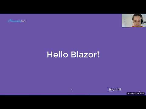 Get Up and running with Blazor, presented by Jon Hilton